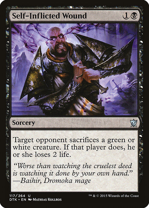 Self-Inflicted Wound (DTK)