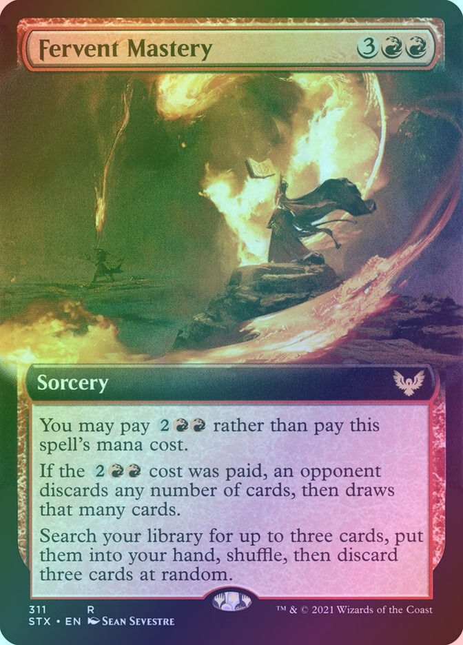Fervent Mastery (STX) (311) / Extended Art / Foil