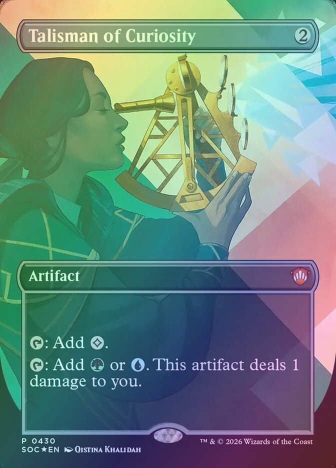 Talisman of Curiosity (SOC) (430) / Borderless / Foil