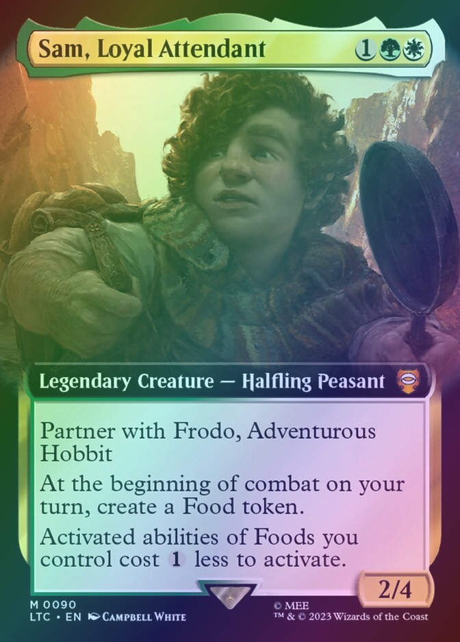 Sam, Loyal Attendant (LTC) (90) / Extended Art / Foil