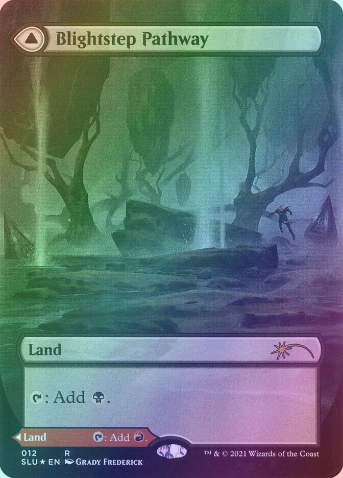 Blightstep Pathway // Searstep Pathway (SLU) (12) / Borderless / Foil — cara 1 de 2