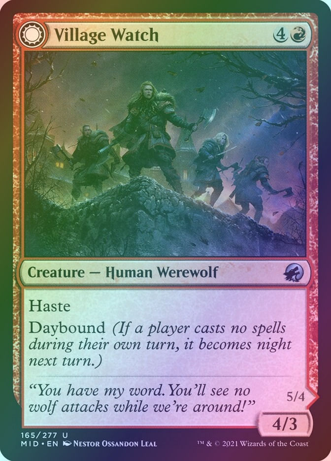 Village Watch // Village Reavers (MID) (165) / Foil — cara 1 de 2