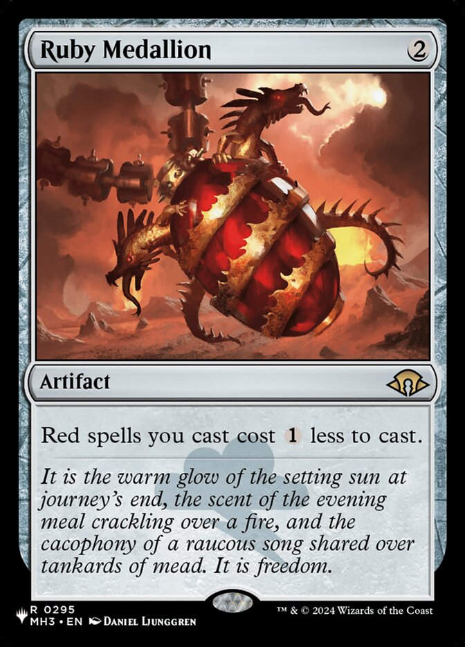 Ruby Medallion (PLST) (MH3-295)