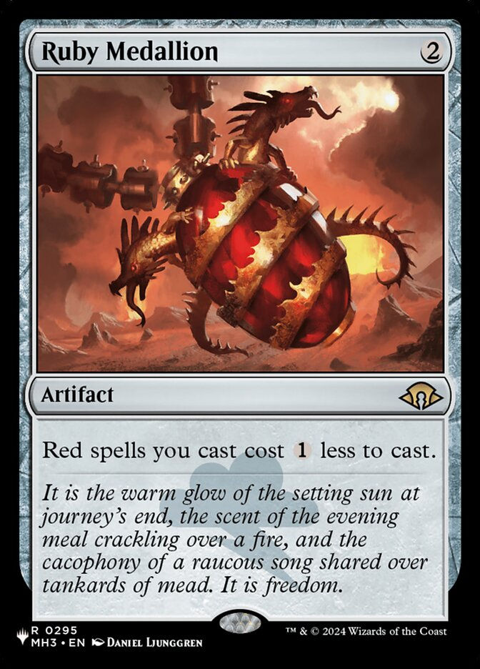 Ruby Medallion (PLST) (MH3-295)