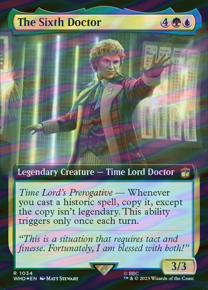 The Sixth Doctor (WHO) (1034) / Extended Art / Surge Foil
