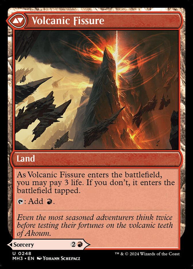 Sundering Eruption // Volcanic Fissure (MH3) (248) — cara 2 de 2