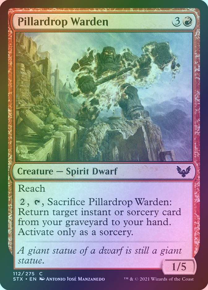 Pillardrop Warden (STX) (112) / Foil