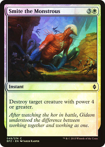 Smite the Monstrous (BFZ) (49) / Foil
