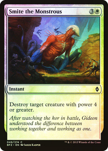 Smite the Monstrous (BFZ) (49) / Foil