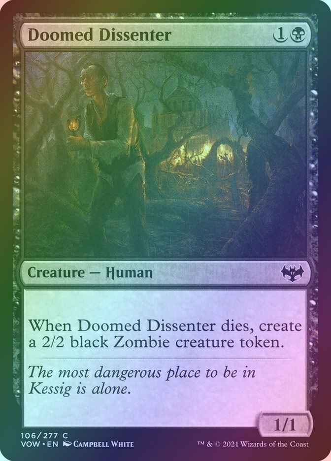 Doomed Dissenter (VOW) (106) / Foil