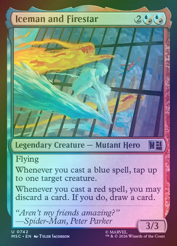 Iceman and Firestar (MSC) (742) / Foil