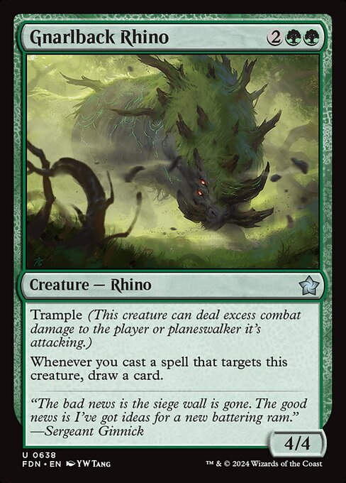 Gnarlback Rhino (FDN) (638) (Starter)