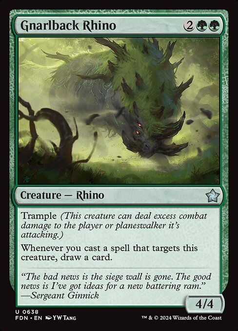 Gnarlback Rhino (FDN) (638) (Starter)