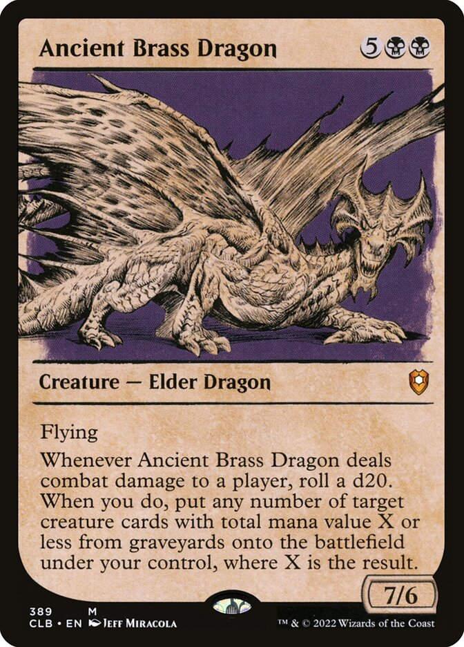 Ancient Brass Dragon (CLB) (389) / Showcase