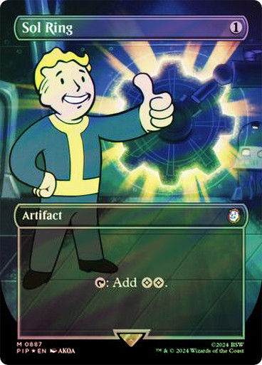 Sol Ring (pip) (887) / Borderless Surge Foil