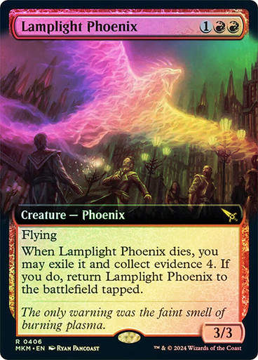 Lamplight Phoenix (mkm) (406) / Extended Art Foil