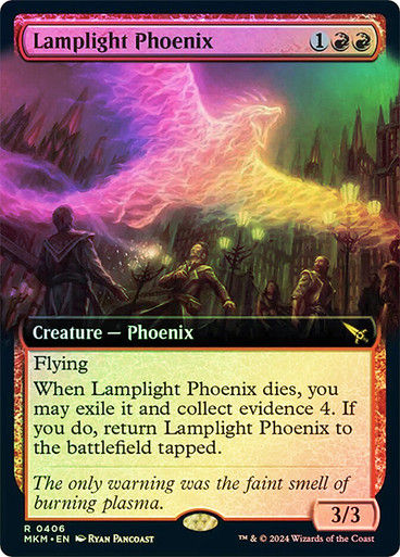 Lamplight Phoenix (mkm) (406) / Extended Art Foil