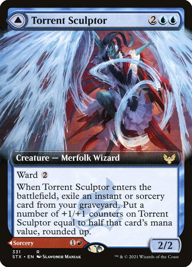 Torrent Sculptor // Flamethrower Sonata (STX) (331) / Extended Art