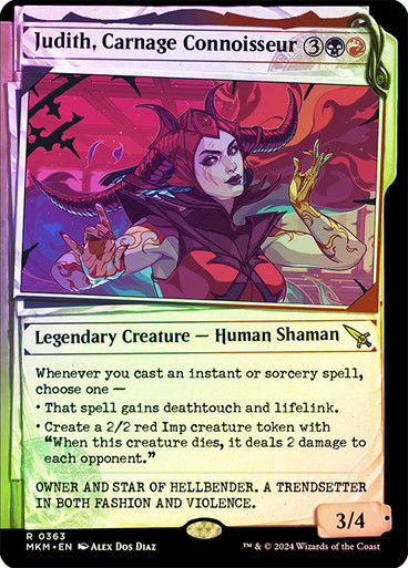 Judith, Carnage Connoisseur (mkm) (363) / Showcase Foil