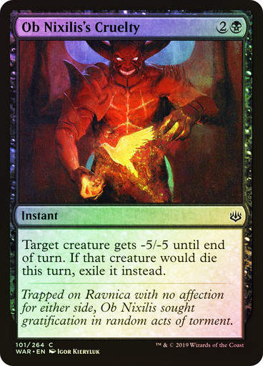 Ob Nixilis's Cruelty (WAR) (101) / Foil