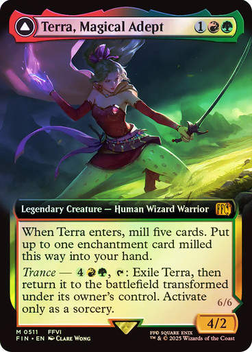 Terra, Magical Adept // Esper Terra (FIN) (511) / Extended Art / Foil
