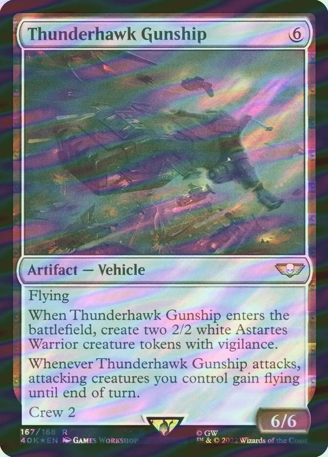 Thunderhawk Gunship (40K) (167★) / Surge Foil