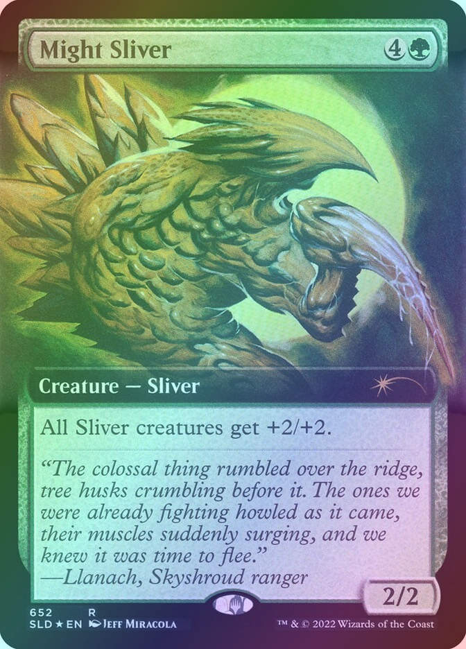 Might Sliver (SLD) (652) / Extended Art / Foil