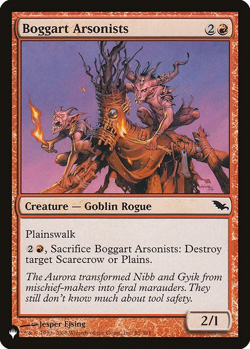 Boggart Arsonists (PLST) (SHM-85)