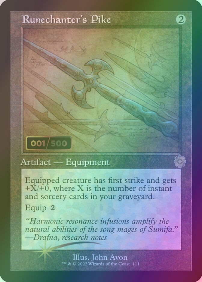 Runechanter's Pike (BRR) (111z) / Serialized