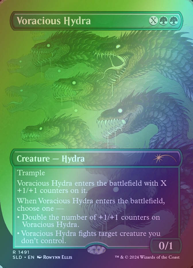 Voracious Hydra (SLD) (1491★) / Borderless / Rainbow Foil