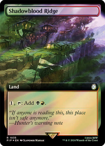 Shadowblood Ridge (pip) (1035) / Extended Surge Foil