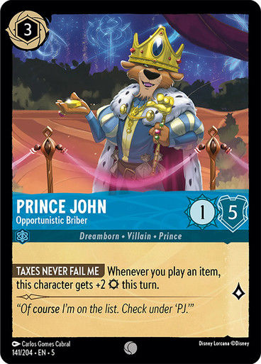 Prince John - Opportunistic Briber (LOR_SHS)