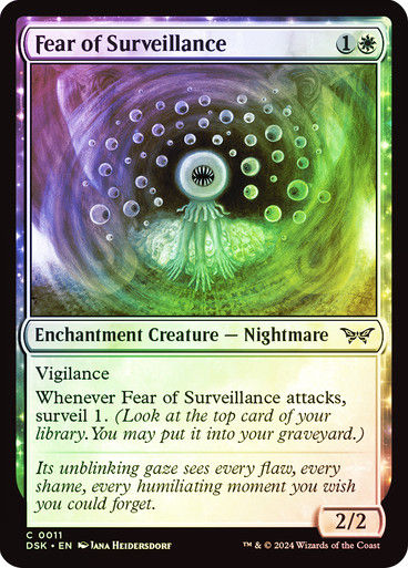 Fear of Surveillance (DSK) (11) / Foil