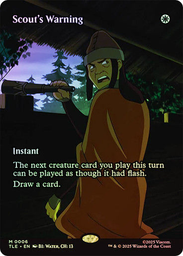 Scout's Warning (TLE) (6) / Borderless / Foil