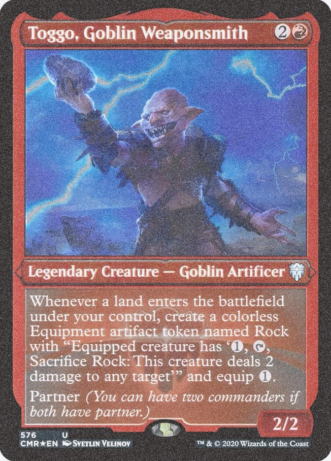 Toggo, Goblin Weaponsmith (CMR) (576) / Foil Etched