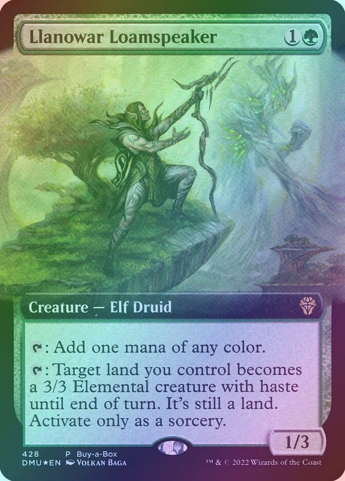 Llanowar Loamspeaker (DMU) (428) / Extended Art / Foil