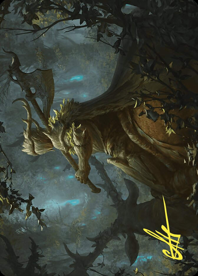 Verdant Outrider (AWOE) (28) / Firma Dorada