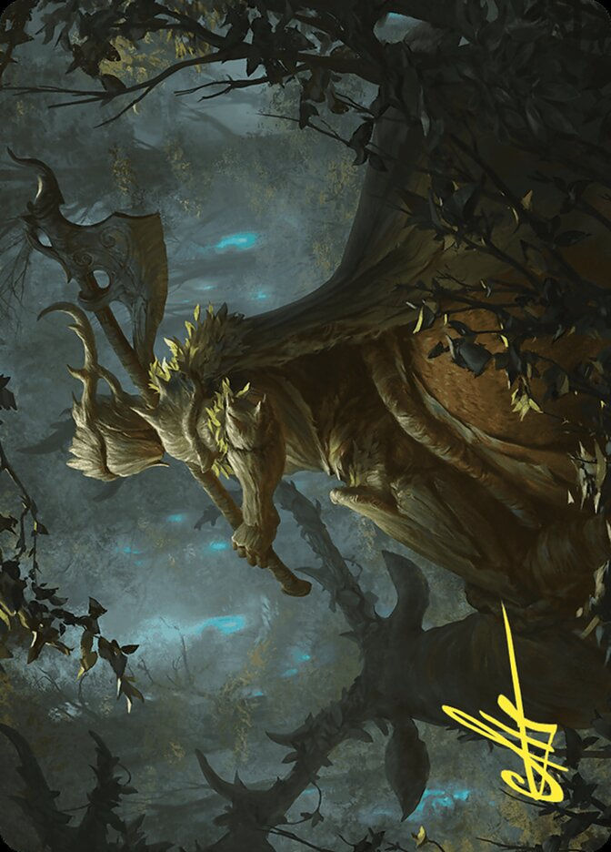 Verdant Outrider (AWOE) (28) / Firma Dorada