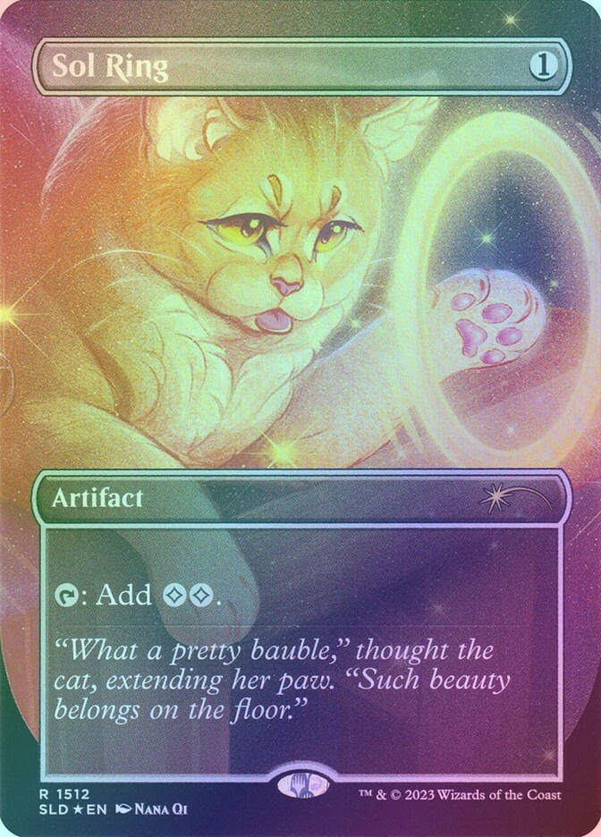 Sol Ring // Sol Ring (SLD) (1512) / Borderless / Foil — cara 1 de 2