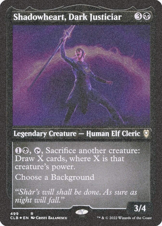 Shadowheart, Dark Justiciar (CLB) (499) / Foil Etched