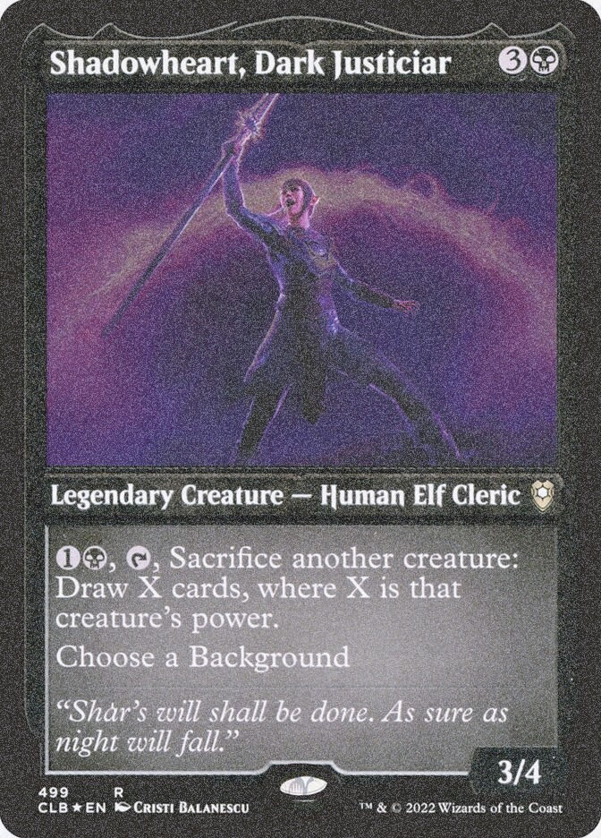 Shadowheart, Dark Justiciar (CLB) (499) / Foil Etched