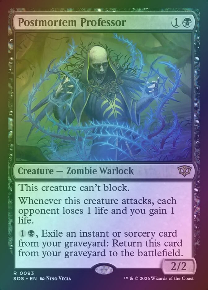 Postmortem Professor (SOS) (93) / Foil