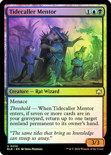 Tidecaller Mentor (blb) (236) / Foil