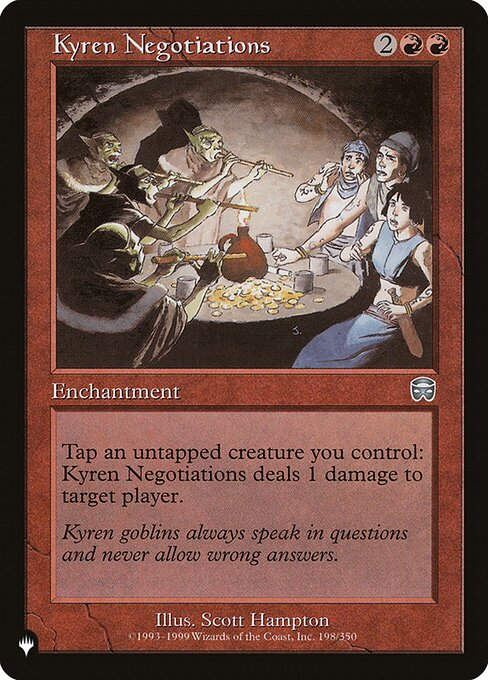 Kyren Negotiations (PLST) (MMQ-198)