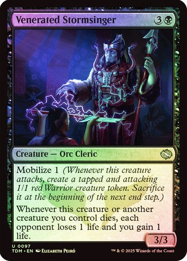Venerated Stormsinger (TDM) (97) / Foil