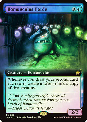 Homunculus Horde (FDN) (454) / Foil / Extended Art