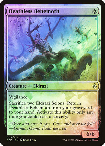 Deathless Behemoth (BFZ) (5) / Foil