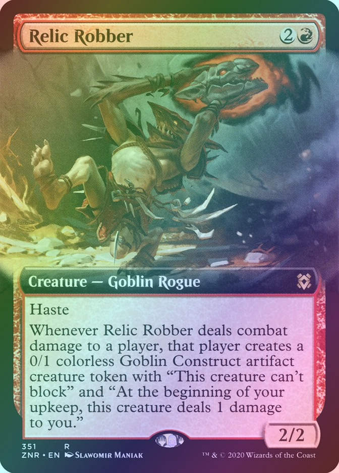 Relic Robber (ZNR) (351) / Extended Art / Foil