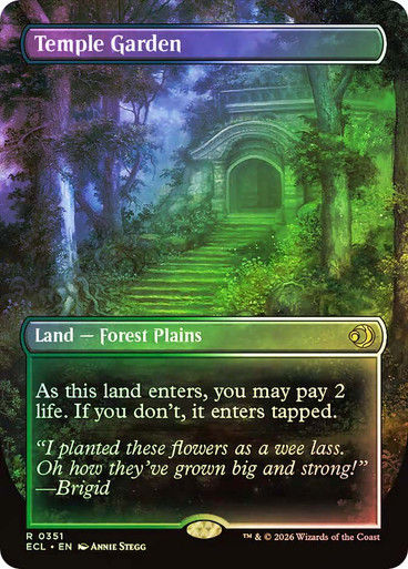 Temple Garden // Temple Garden (ECL) (351) / Borderless / Foil