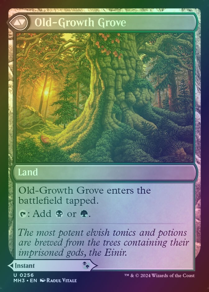 Revitalizing Repast // Old-Growth Grove (MH3) (256) / Foil — cara 2 de 2